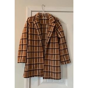 New! Potter’s Pot for Dry Goods women’s plaid wool/fleece coat jacket Size S